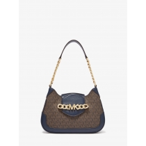 Сумка MICHAEL KORS Hally 30F1G2HL1B383 ACORN & NAVY Small